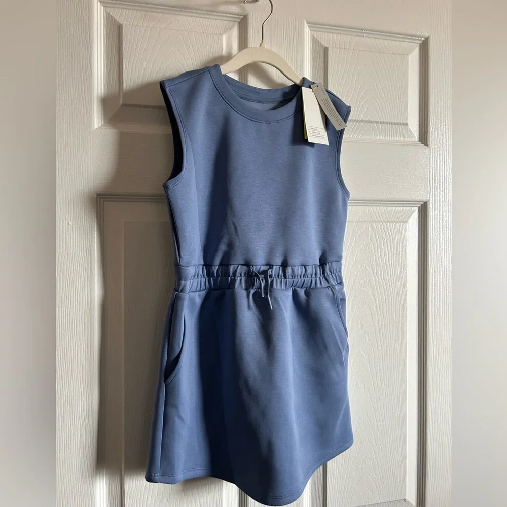 Girls Airy Sleek Active All in Motion Light Slate Blue Dress- 8(M) NWT - Picture 5 of 6
